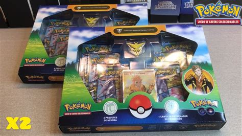 Apertura Cartas POKEMON GO 2 Cajas Colecccion Especial Equipo