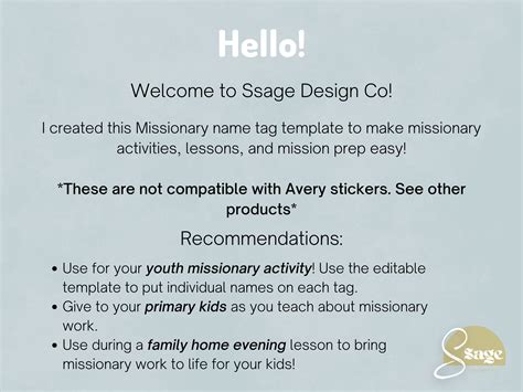 Portuguese Missionary Tag Missionary Name Tag Pdf Lds Missionary
