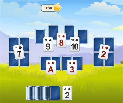 Play Solitaire TriPeaks Garden Free Online Games With Qgames Org