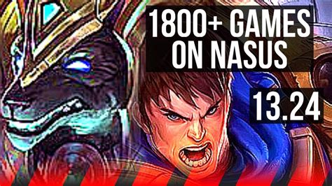 Nasus Vs Garen Top 1800 Games Godlike Na Master 13 24 Youtube