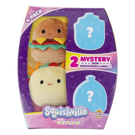 Mirax Hobbies IMEX SQM0239 SQUISHMALLOWS SET 4 PELUCHES 5 CM