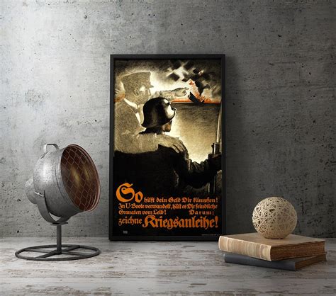 Amazon UpCrafts Studio Design WW1 German Poster Size 8 3x11 7