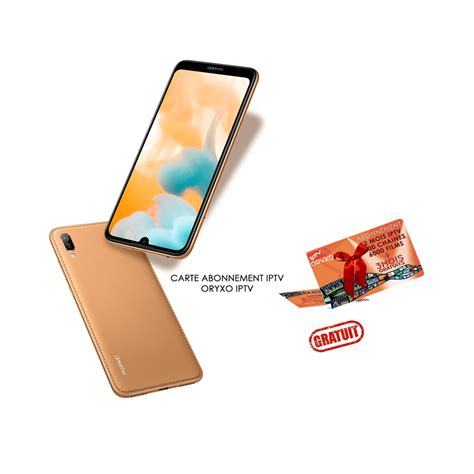 Smartphone HUAWEI Y6 Prime 2019 Marron Avec Abonnement IPTV 15 Mois