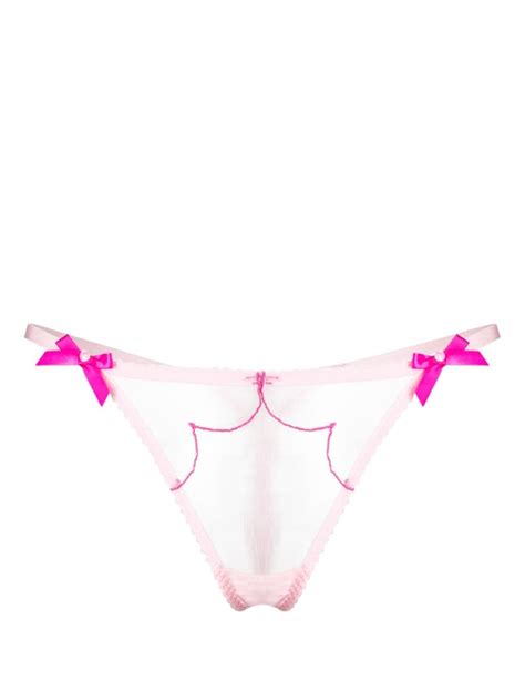 Agent Provocateur Lorna Bow Detail Thong Farfetch