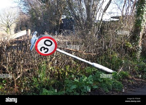 30 Mph Speed Restriction Road Sign Hi Res Stock Photography And Images