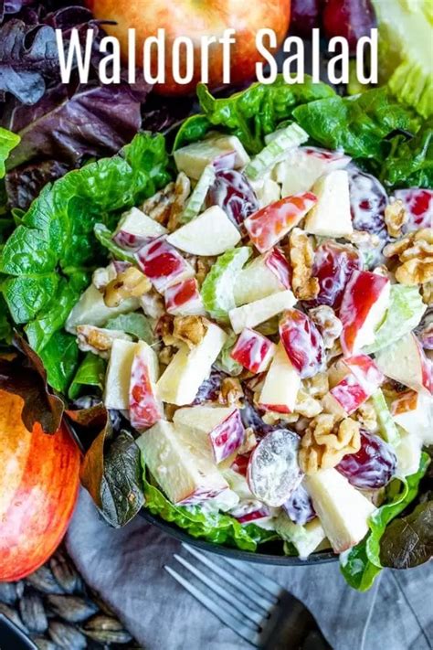 Classic Waldorf Salad With Apples And Walnuts Home Made Interest