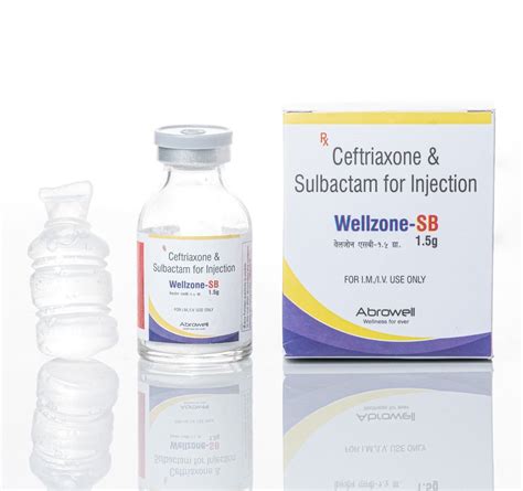 Wellzone Ceftriaxone Sulbactam 1 5 Gm At Rs 155 Box In Jabalpur ID