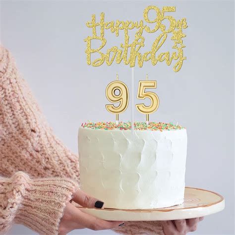 95th Birthday Decorations For Women Gold