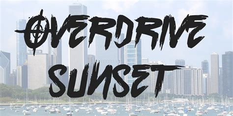 Overdrive Sunset Font · 1001 Fonts