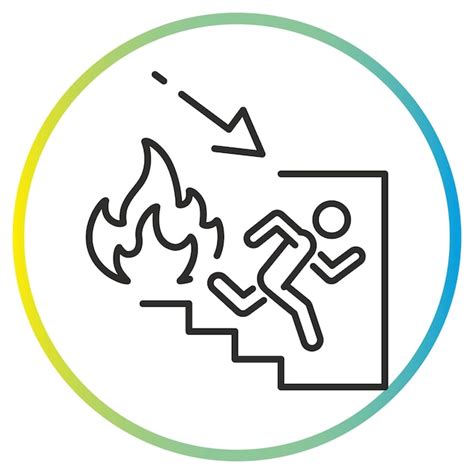 Premium Vector Fire Exit Icon