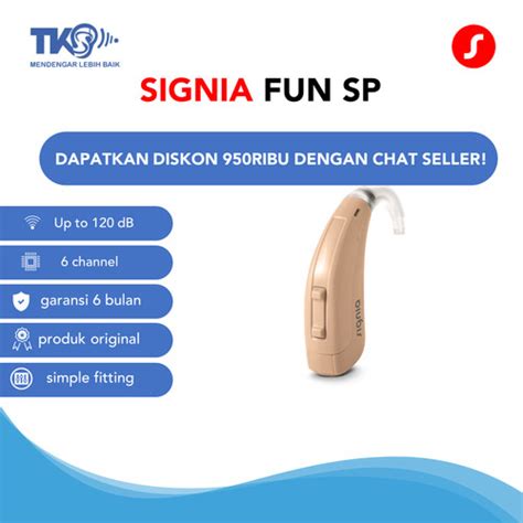 Jual Alat Bantu Dengar Signia Fun SP BTE 6 Channel Kota Depok TKS