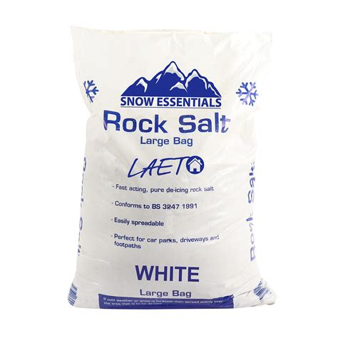 Buy Laeto Grit Or Rock Salt Bag Of White Or Brown 25kg De Icing Salt