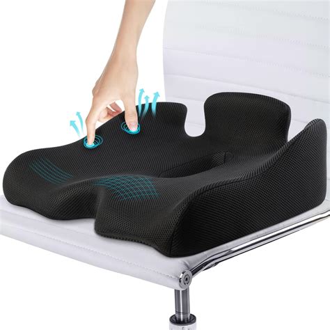 Benazcap Memory Seat Cushion For Office Chair Pressure Relief Sciatica