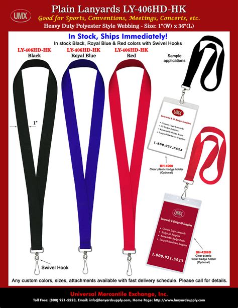 Thick And Big Lanyards For Id Badges Event Pins Or Sports Tickets