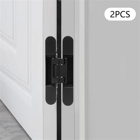 X Black Inch Hidden Door Hinges Invisible Hinges Degree Swing