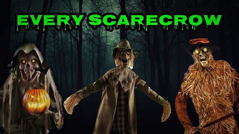 Every Spirit Halloween Scarecrow Animatronics 2022 Youtube