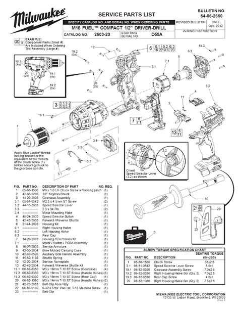 Milwaukee Cordless Drill Spare Parts | Reviewmotors.co