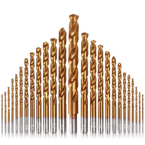 Mulwark Pc Titanium Nitride Coated Twist Drill Bit Set High