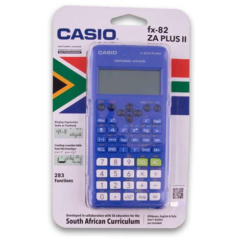 Casio Scientific Calculator FX 82 ZA Plus 2 Blue Mary S Outfitters