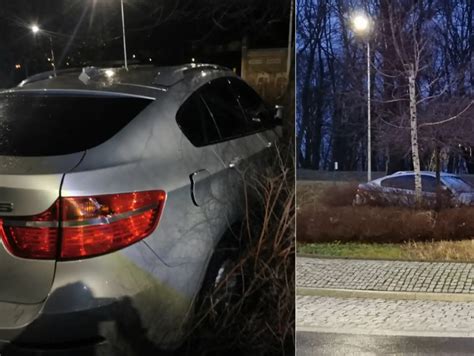 Po Pijaku Wjecha Bmw Na Rodek Ronda I Utkn Pr Bowa Uciec Z