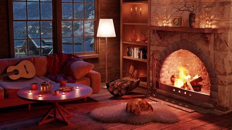 Cozy Winter Fireplace