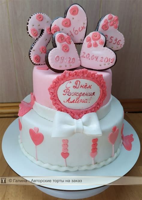 Торт «Девочке на 2 года»