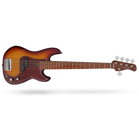 Sire Marcus Miller P5 5 String Bass Roasted Maple Fretboard Tobacco Sunburst