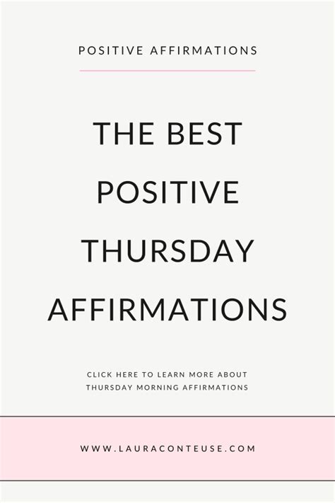 Positive Thursday Affirmations To Boost Your Mood