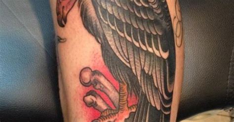 Vulture On A Skull Leg Old School Traditional Misc Pinterest