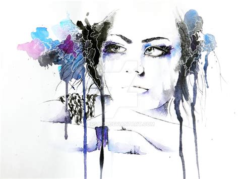 Music Splash Portrait In Watercolor By Irsart On Deviantart