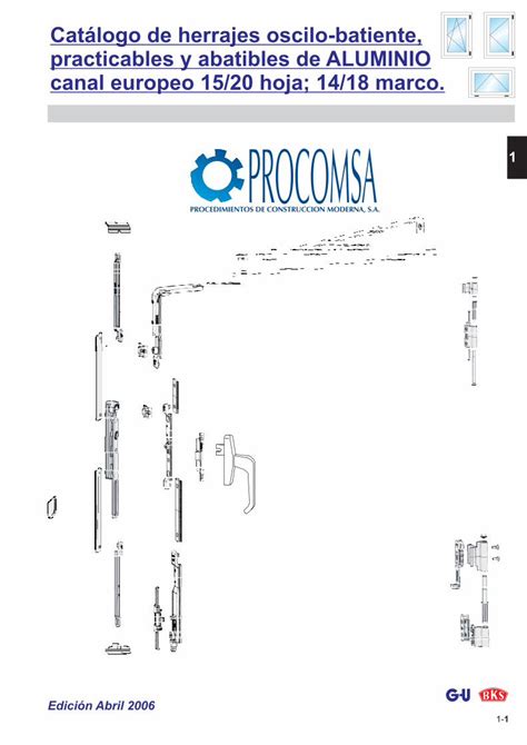 PDF Catálogo de herrajes oscilo batiente practicables y