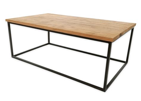 Nos Tables Basses En Bois Massif Table Indus Rectangle Basse