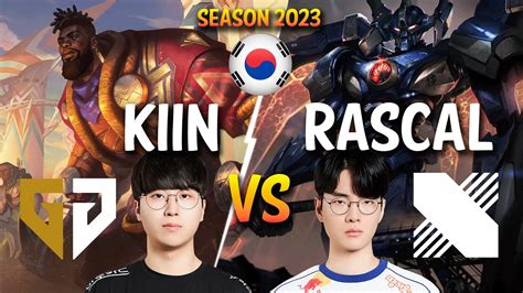 GEN Kiin Vs DRX Rascal Kiin K SANTE Vs Rascal AATROX Top Patch 13