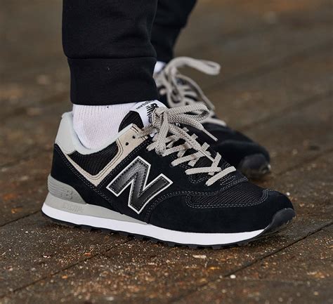 On Sale New Balance 574 Classic Black Grey — Sneaker Shouts