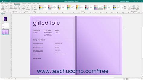 Publisher 2019 And 365 Tutorial Customizing Page Backgrounds Microsoft