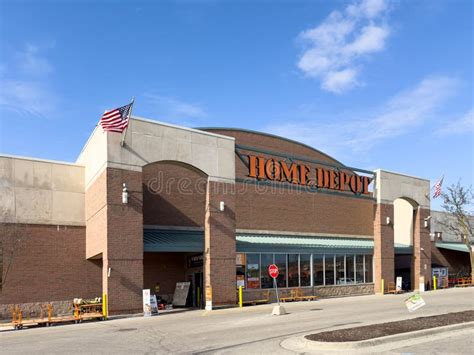 Home Depot Storefront Entrance In Michigan United States Editorial