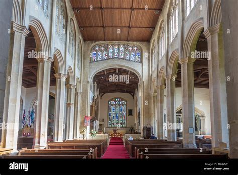 England, Gloucestershire, Chipping Campden, St.James church, interior ...