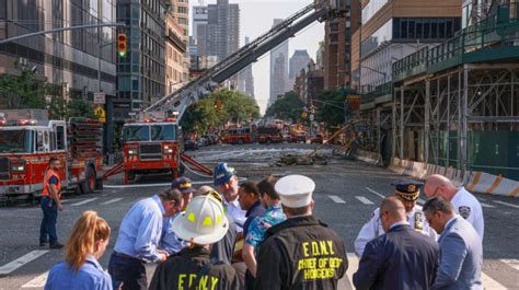 Topo De Guindaste Cai Em Rua De Nova York E Deixa Seis Feridos