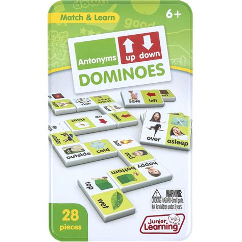 Antonyms Dominoes, Collectors Tin Box of 28, Grades 1-5 | Mardel | 4007357