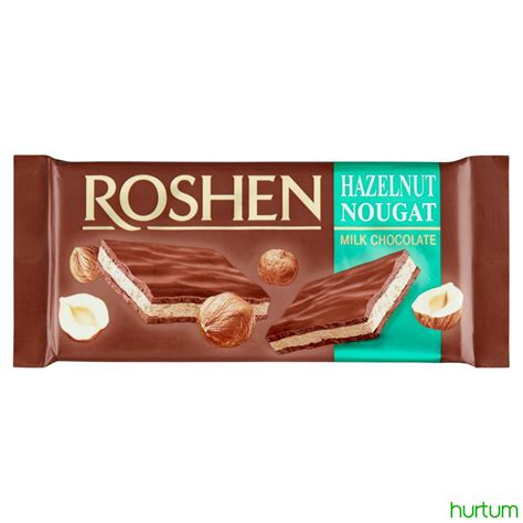 Roshen Czekolada Mleczna Z Nugatem Orzechowym 90 G W Hurtum Pl