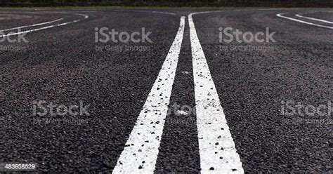 Asphalt Road With Separation Lines Stock Photo Download Image Now