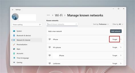 Cómo Olvidar o Eliminar una red de WiFi en Windows 11 que ya no usas