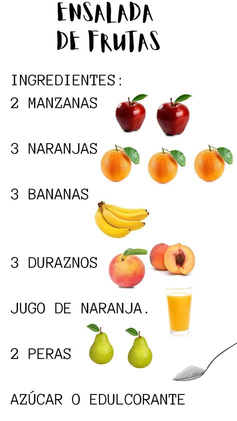 Top 85 imagen receta de ensalada de frutas para niños con dibujos