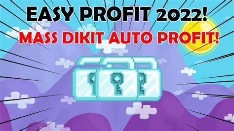 Easy Profit Lanjutin Mass Dikit Bisa Profit Banyak Growtopia