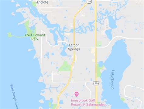 Tarpon Springs Zip Code Map United States Map