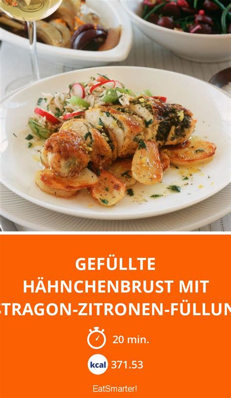 Gef Llte H Hnchenbrust Mit Estragon Zitronen F Llung Rezept Eat Smarter