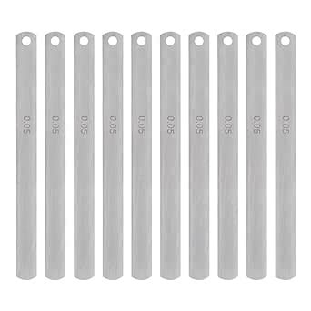 Sourcing Map Pcs Mn Steel Feeler Gauge Mm Thickness Mm Length