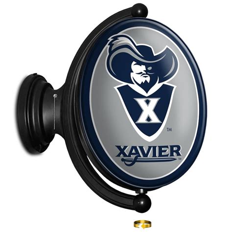 Xavier Musketeers 23'' x 21'' Mascot Illuminated Rotating Wall Sign