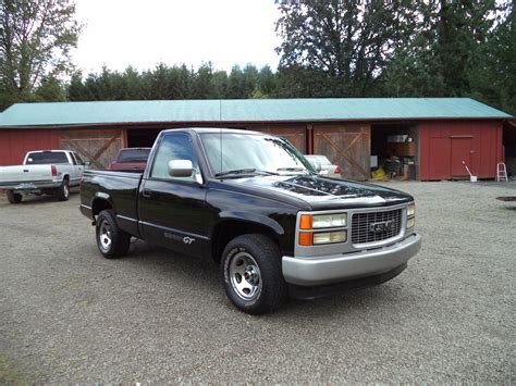 1994 Gmc Sierra Gt Short Wide Black Pickuprust Freeadult Ownednice