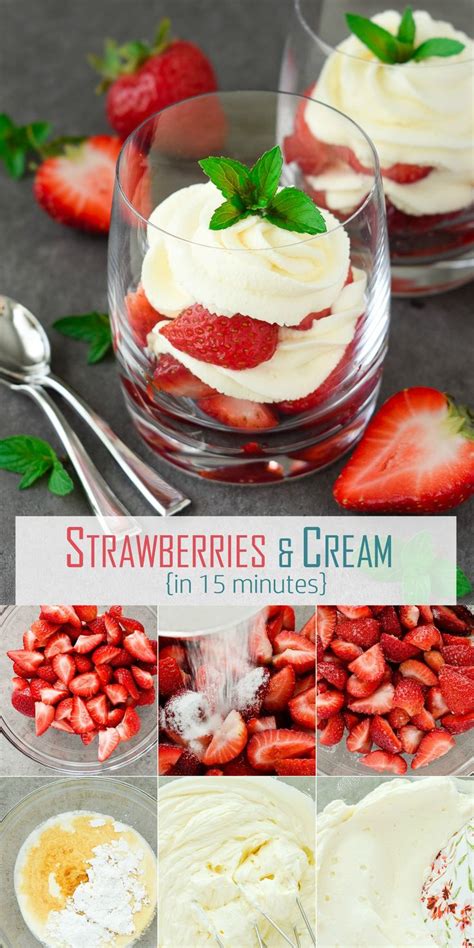 Strawberries And Whipped Cream Dessert In 15 Minutes No Bake Make